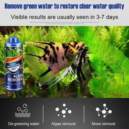 Algae Remover Fish Tank Removes Green Algae Fish Pond Algaecide Moss Removal