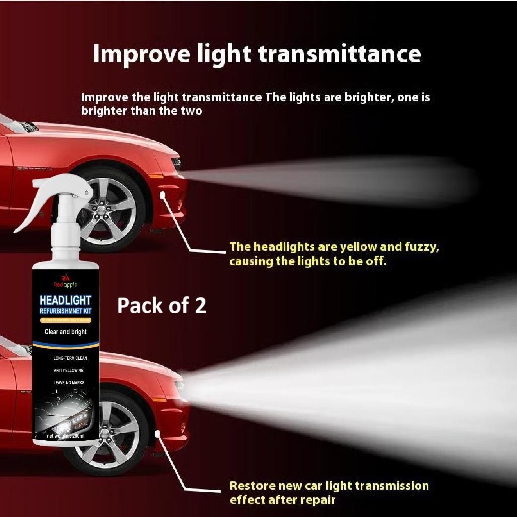 Automotive Headlight Restoration Spray (Pack of 2)